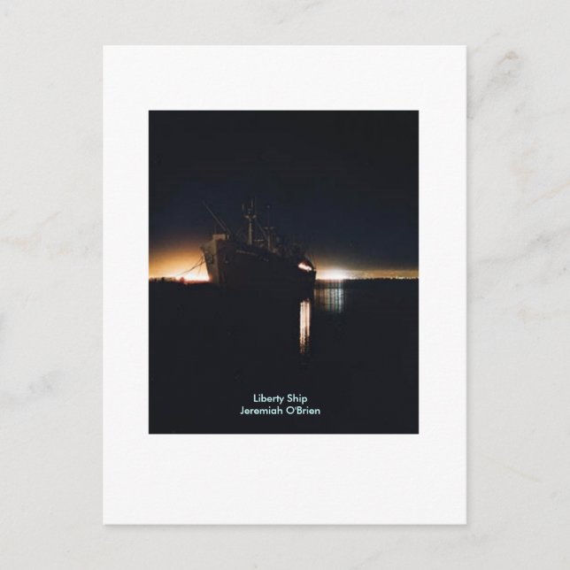 Liberty Frakt SSJeremiah O'Brien - Anpassad Vykort (Framsida)