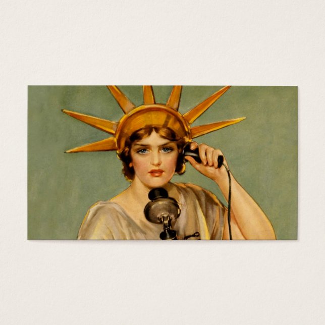 Liberty Girl "Call Me" Visitkort (Framsidan)
