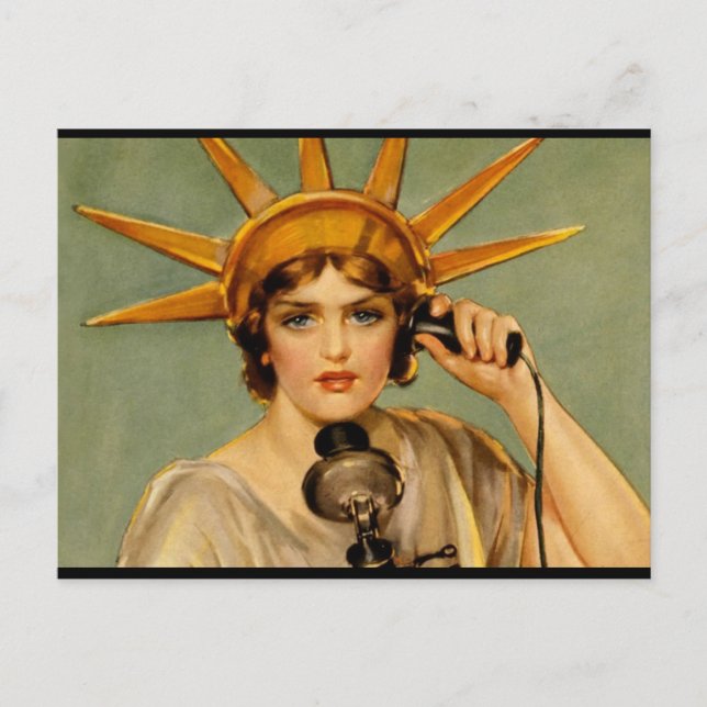 Liberty Girl - "Call Me" Vykort (Framsida)