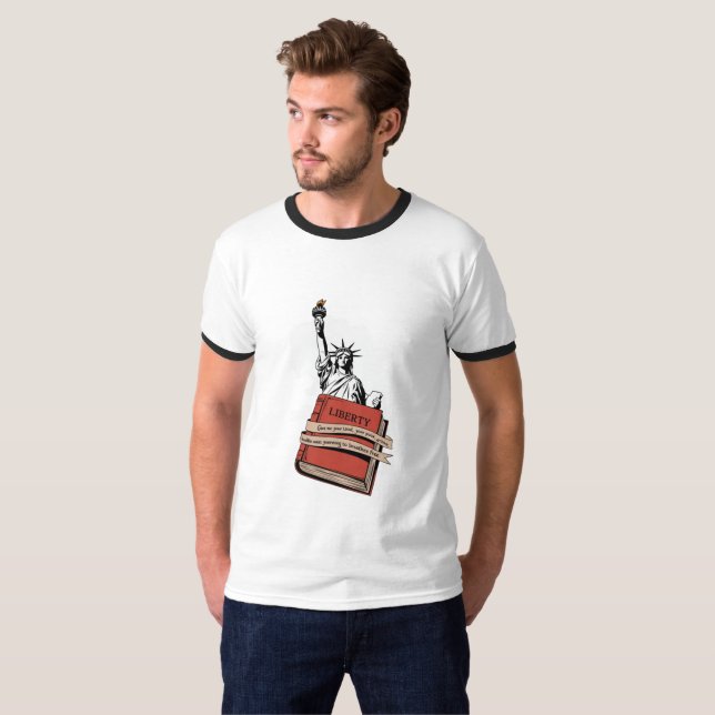 Liberty Graphics: frihetssymboler T Shirt (Hel framsida)