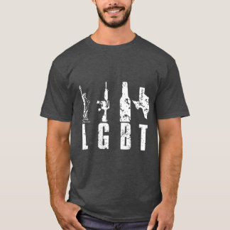 Liberty Guns Beer Texas T Parody LGBT Shirt