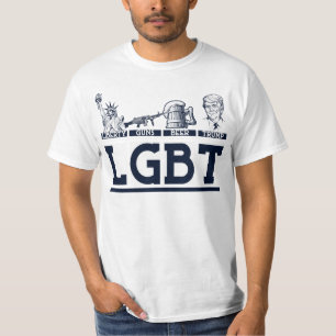 Liberty Guns Beer Trump Parody LGBTCute Gift T Shirt
