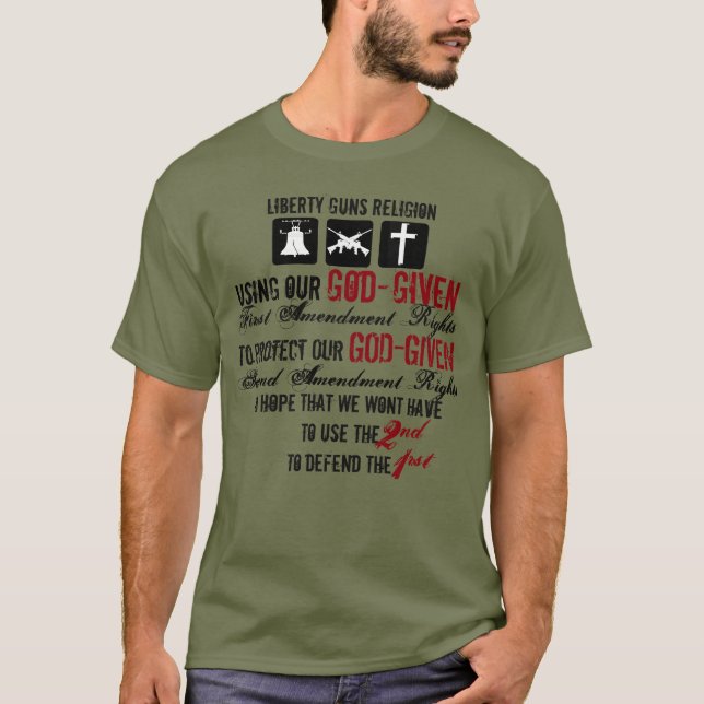 Liberty Guns Religion T-Shirt (Framsida)