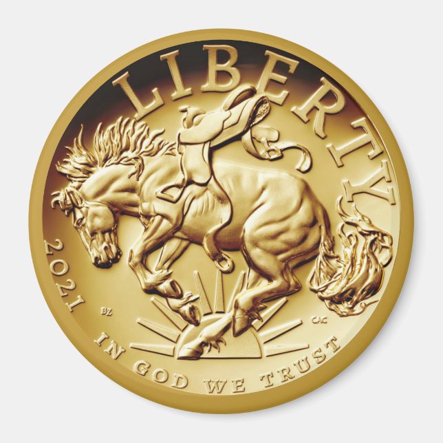Liberty Horse Coin  Magnet (Framsidan)
