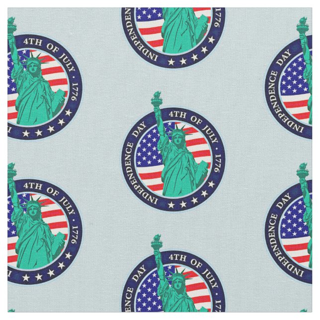 Liberty Independence day 4 juli 1776 Tyg (Närbild)