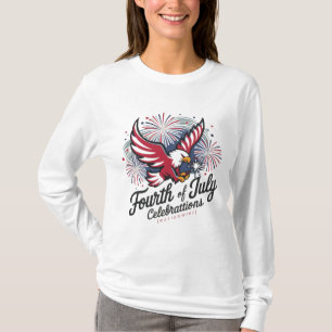 Liberty & Justice: Fjärde juli T-Shirt