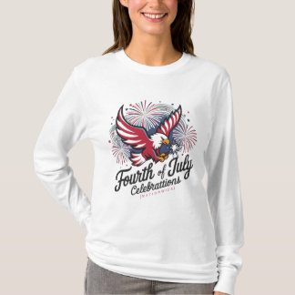 Liberty & Justice: Fjärde juli T-Shirt
