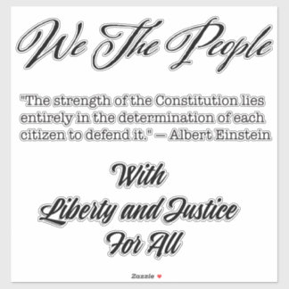 Liberty & Justice For All Klistermärken