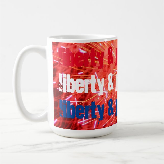 "Liberty & Justice For All" - Mugg (Vänster)