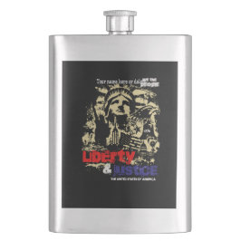 Liberty & Justice. Frihetsgudinnan, USA Fickplunta