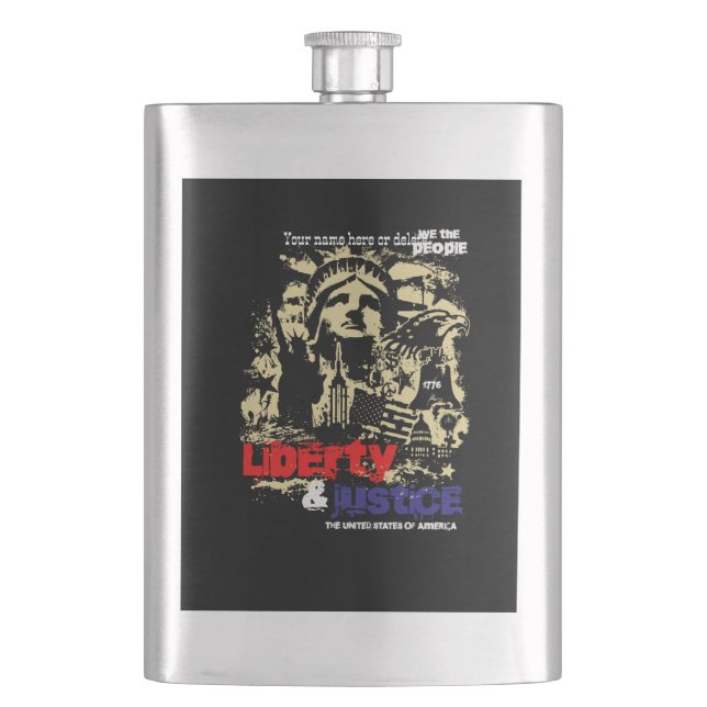Liberty & Justice. Frihetsgudinnan, USA Fickplunta (Framsidan)