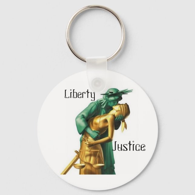 LIBERTY-JUSTICE-LESBISK NYCKELRING (Framsida)
