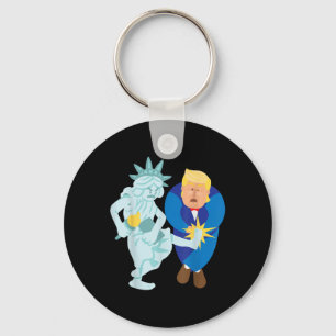 Liberty Kicks Trump 2020 Val Anti Donald Nyckelring