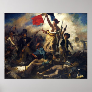 Liberty Leading People by Eugene Delacroix Poster