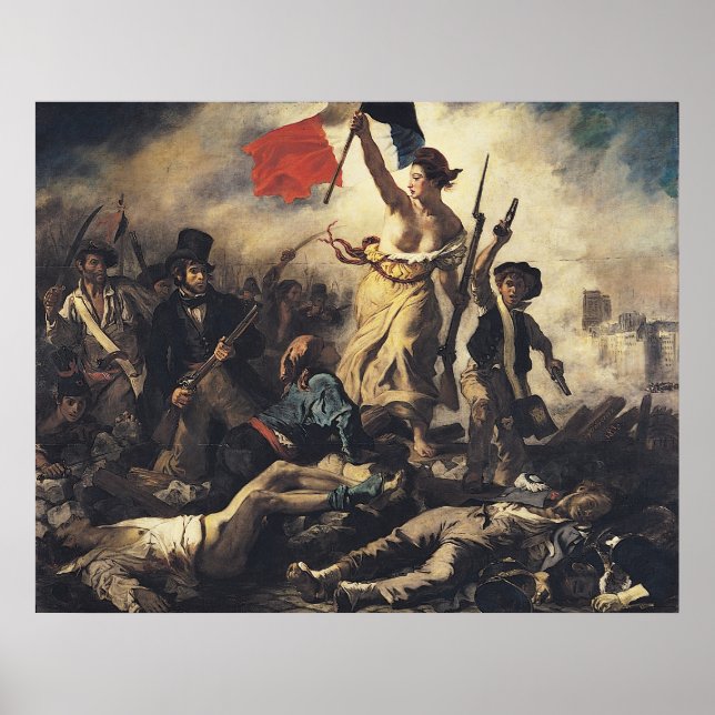 Liberty Leading People by Eugene Delacroix Poster (Framsidan)