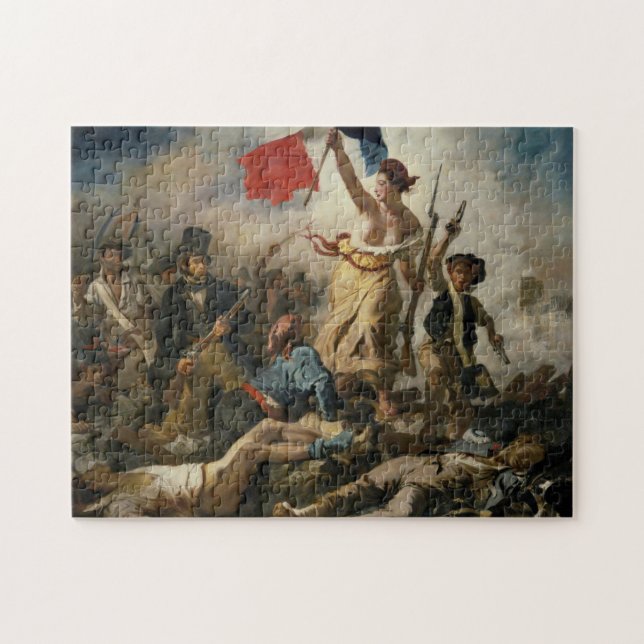 Liberty Leading People by Eugène Delacroix Pussel (Horisontell)