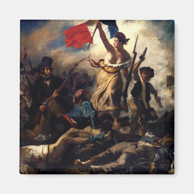 Liberty Leading People, Eugene Delacroix Magnet (Framsidan)