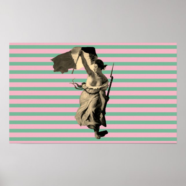 Liberty Leading People - Eugène Delacroix Poster (Framsidan)