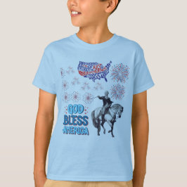 Liberty Lights Show ljusblå T Shirt