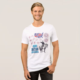 Liberty Lights visar vitt T Shirt