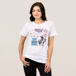Liberty Lights visar vitt T Shirt