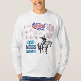 Liberty Lights visar vitt T Shirt