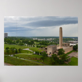 Liberty Memorial & BMA Byggnad, Kansas City, MO Poster