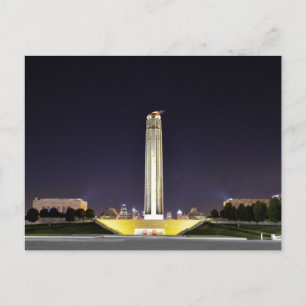 Liberty Memorial i Night, Kansas City, Missouri Vykort