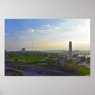 Liberty Memorial, Kansas City, Missouri, kväll Poster
