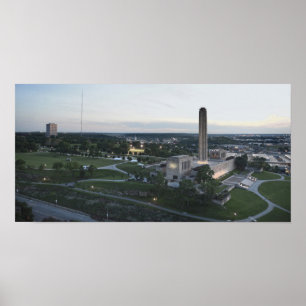 Liberty Memorial och BMA Building, Kansas City, Mo Poster