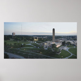 Liberty Memorial och BMA Byggnad, Kansas City, Mi Poster