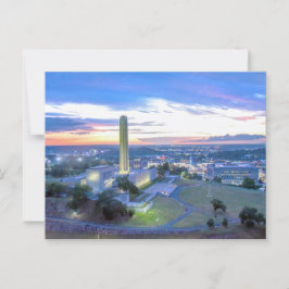 Liberty Memorial vid solnedgång, Kansas City, Miss Vykort