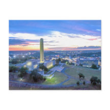 Liberty Memorial vid solnedgång, Kansas City, Miss