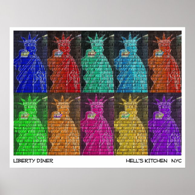 LIBERTY MIDDAG - NEW YORK CITY POSTER (Framsidan)
