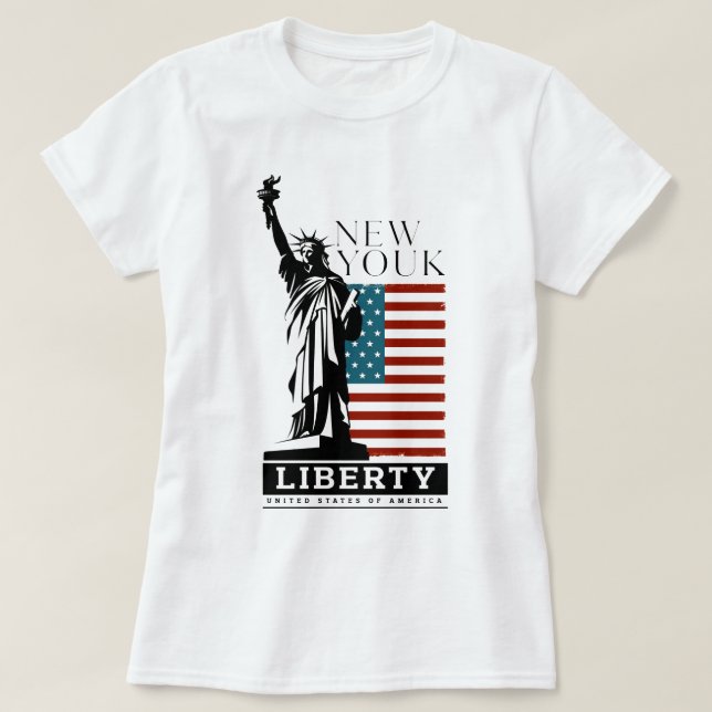 LIBERTY New Yourk T shirts (Design framsida)