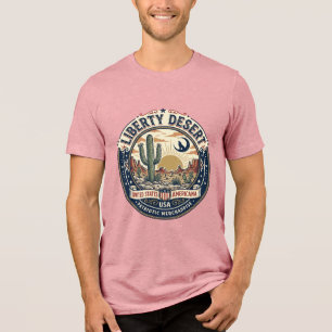 Liberty Öken Patriotisk Patriotisk Öken Kaktus U T Shirt