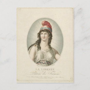 Liberty, Patron of the Fransk, graverad av Ruotte Vykort