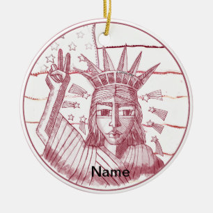 Liberty Peace Julgransprydnad Keramik
