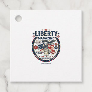 Liberty Popsicle Patriotisk Patriotisk Glass Pinns Gåvor Etiketter