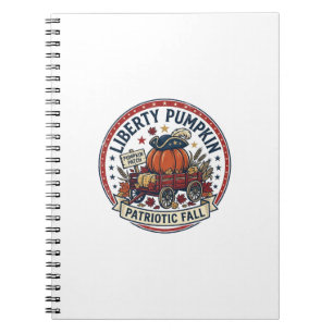 Liberty Pumpkin Patriotisk Patriotisk Pumpkin Höst Anteckningsbok