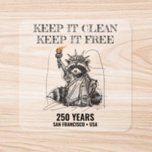 Liberty Raccoon 1776–2026 250 År Städdag