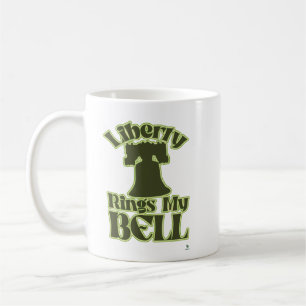 Liberty Ringar My Bell Roligt American Logotyp Kaffemugg