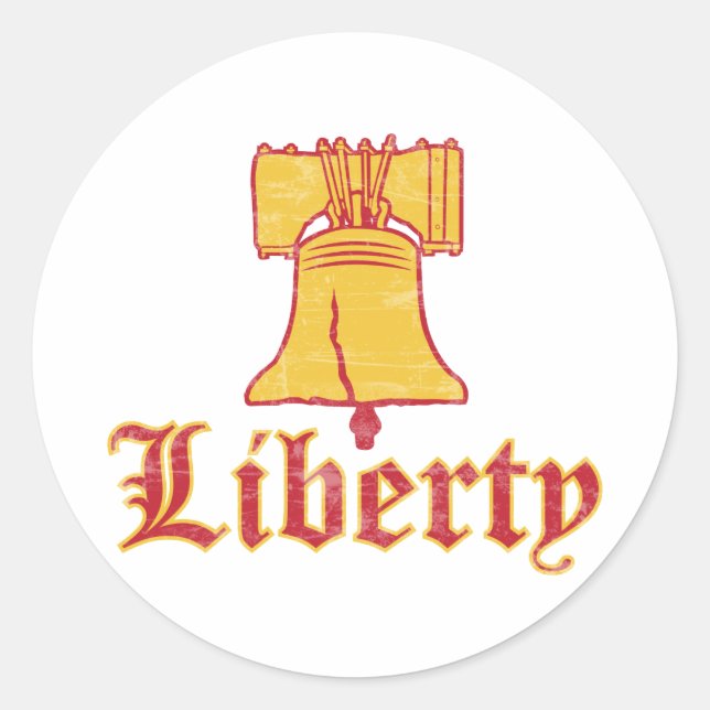 Liberty Runt Klistermärke (Framsida)