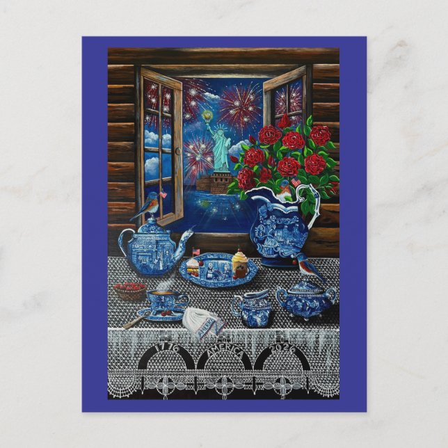 Liberty’s Tea Time Delight! Vykort (Framsida)