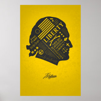 LIBERTY SERIES - Thomas Jefferson Abstrakt Think Poster