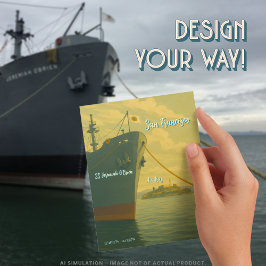 Liberty Ship SS Jeremiah O'Brien | Alcatraz Resor Vykort