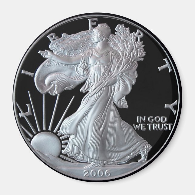 Liberty Silver Dollar Head 2006 Magnet (Framsidan)