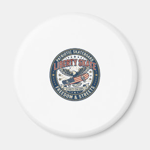 Liberty Skate Patriotisk Patriotisk Skateboard Vin Magnet