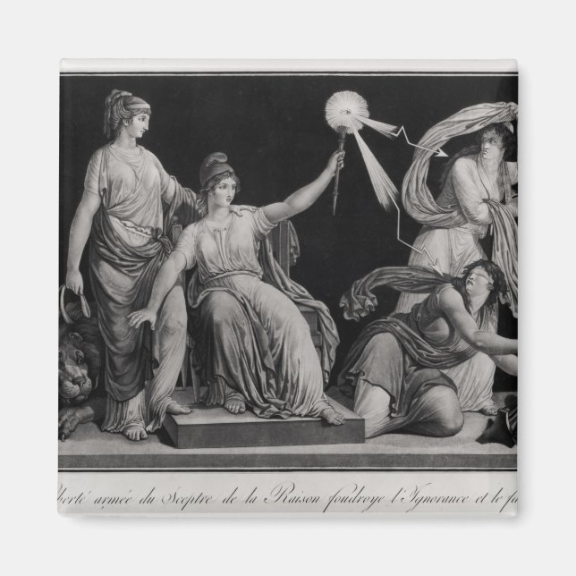 Liberty, slå ner Ignorance och Fantacism Magnet (Framsidan)