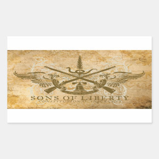 Liberty Sons Rektangulärt Klistermärke